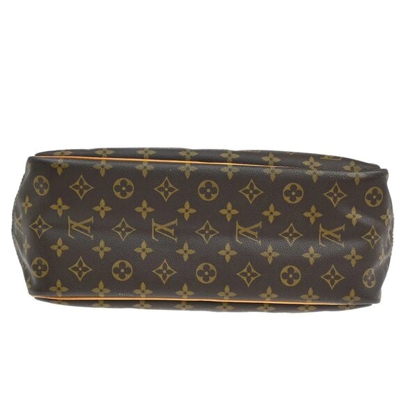 LOUIS VUITTON LV Logo Deauville Hand Bag Monogram Leather Brown - Picture 5 of 14
